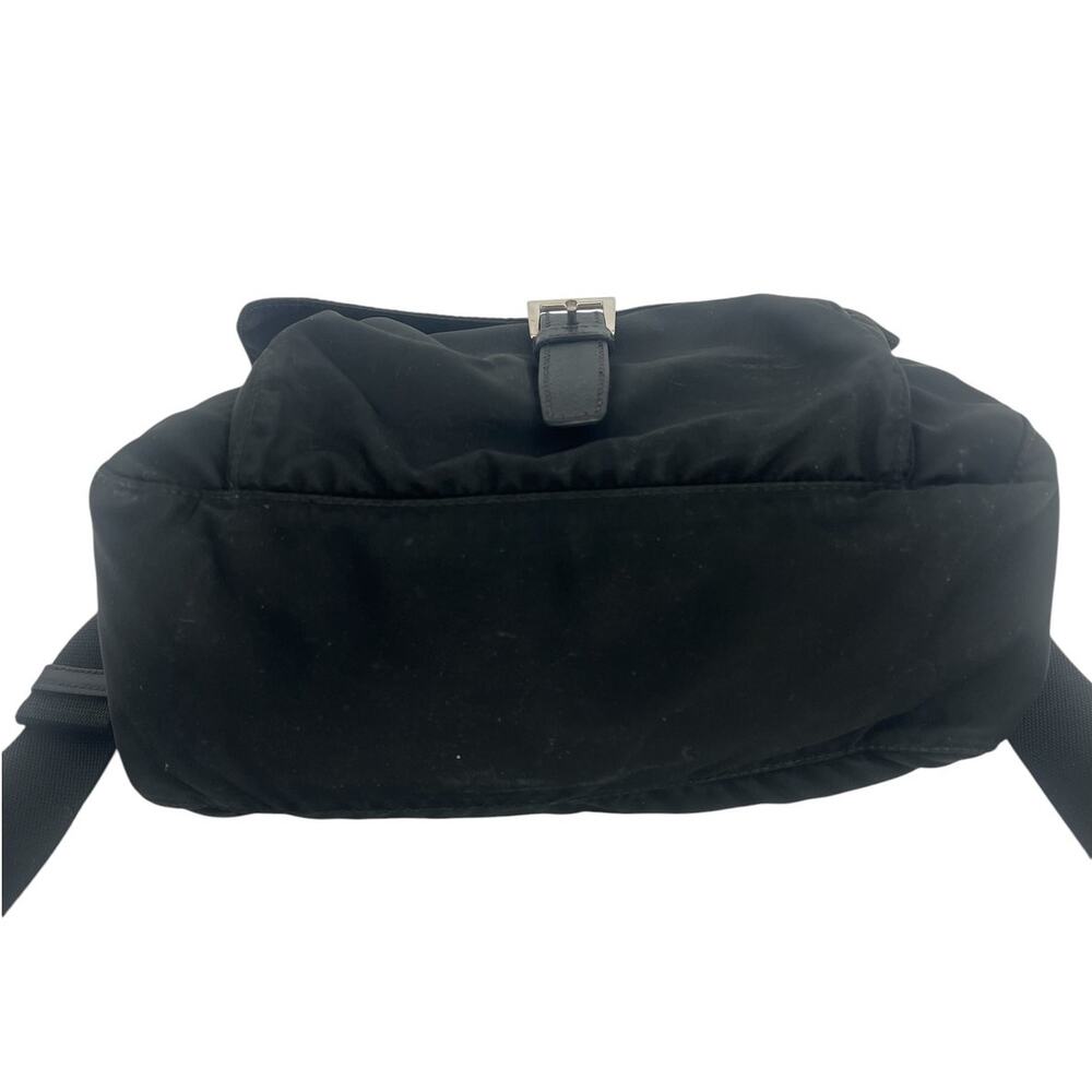 Prada Black Nylon Logo Plaque Messenger Crossbody Bag - Picture 8 of 16